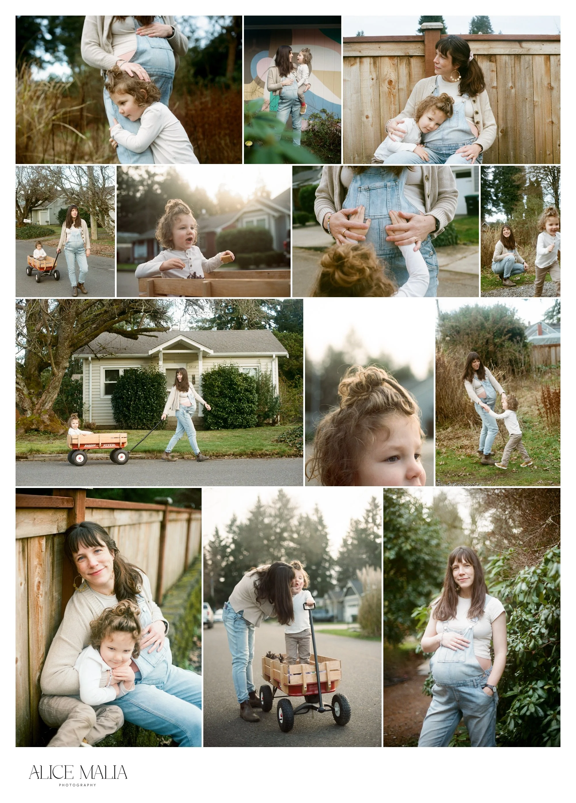 Maternity session on film in Olympia WA