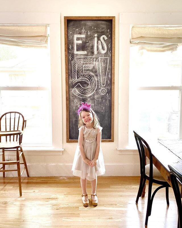 Yesterday our biggest girl turned 5!!! What a joy she is to be around. She is kind, selfless, grateful and just plain sweet. I&rsquo;m real proud to be your momma, Eleanor Rose.
