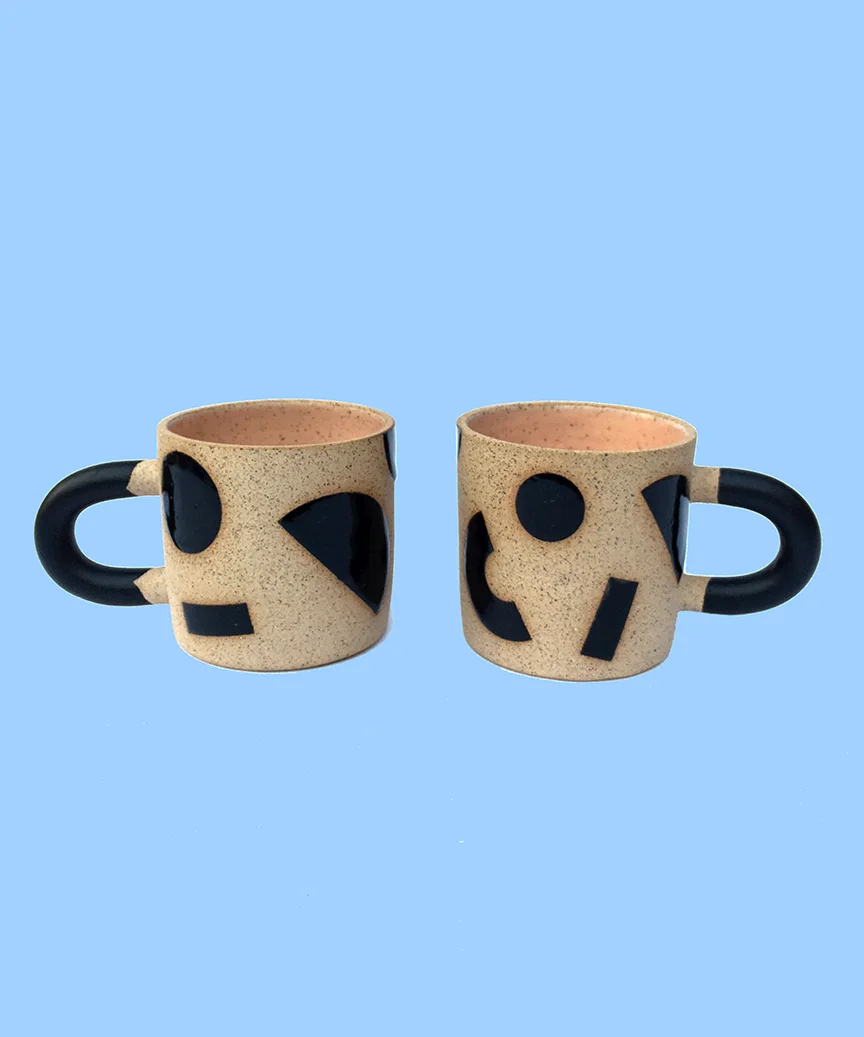 Black Shapes Mug