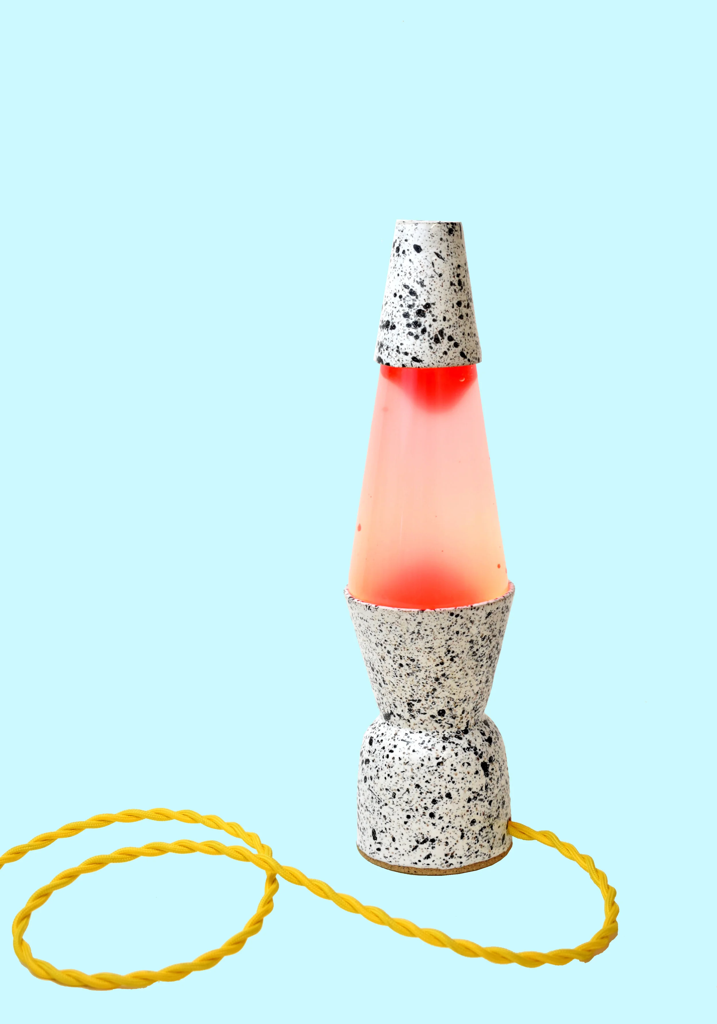 Lava Lamp with Yellow Cord