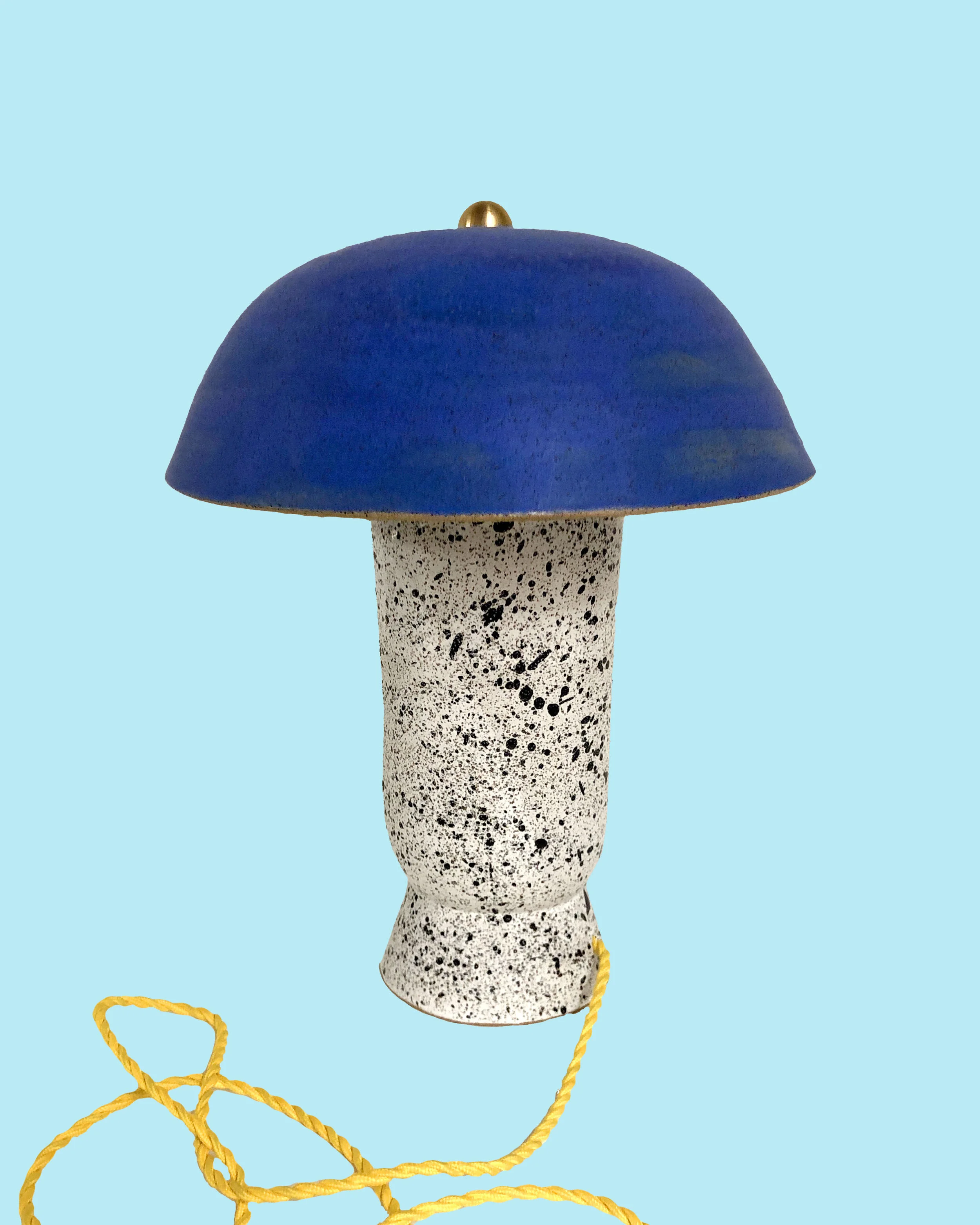 Blue Mushroom Lamp