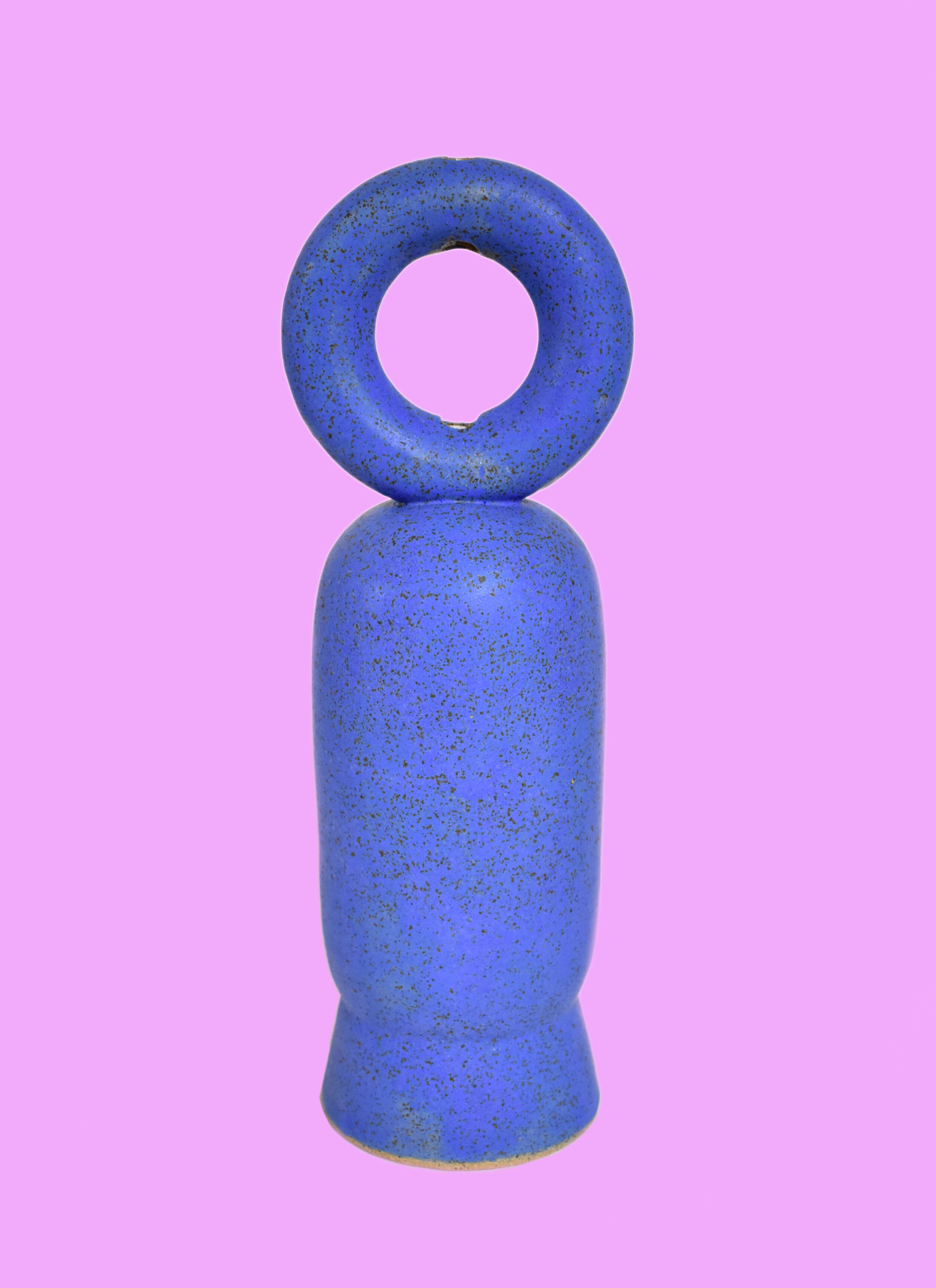 Blue Ring Vase