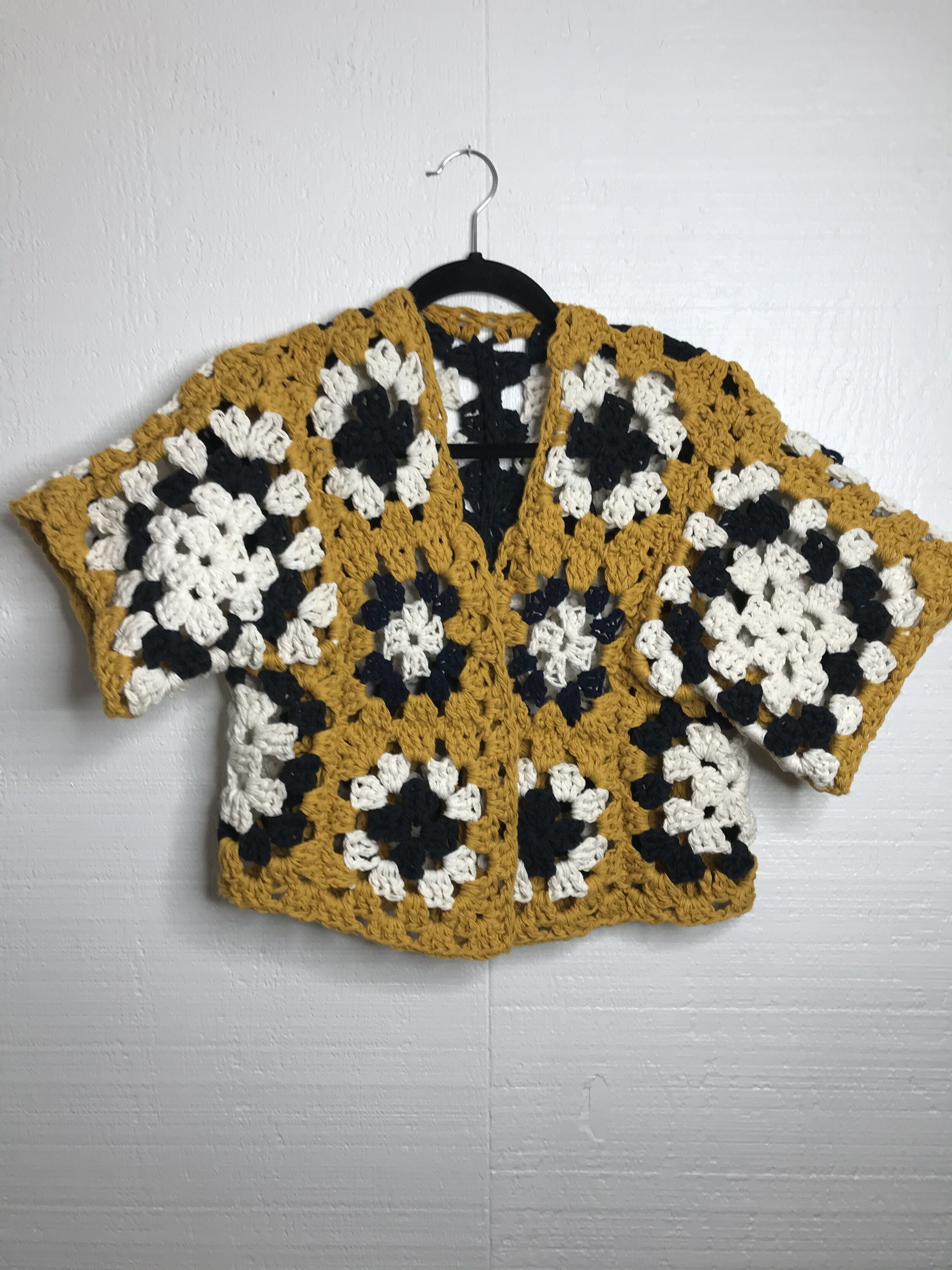 KKIBO Crochet Patchwork Cardigan