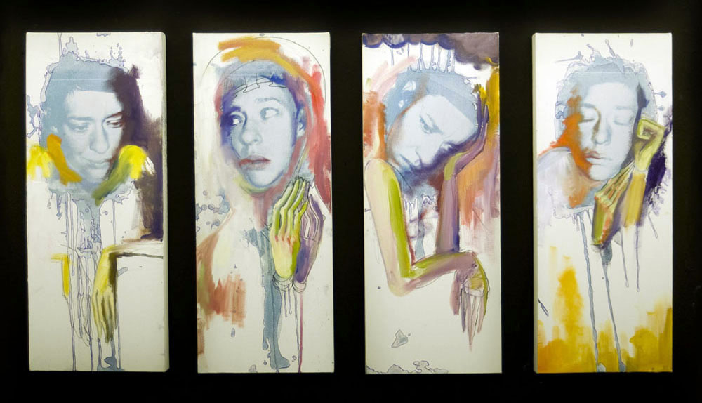 ERIN HANSCOME, SAN DIEGO STATE UNIVERSITY, CYANOTYPE + OIL PAINT, 2009