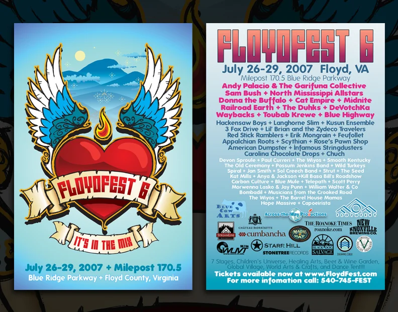 Floydfest Postcard Mailer