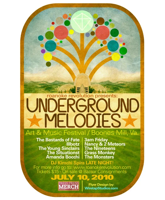 Underground Melodies Festival Poster