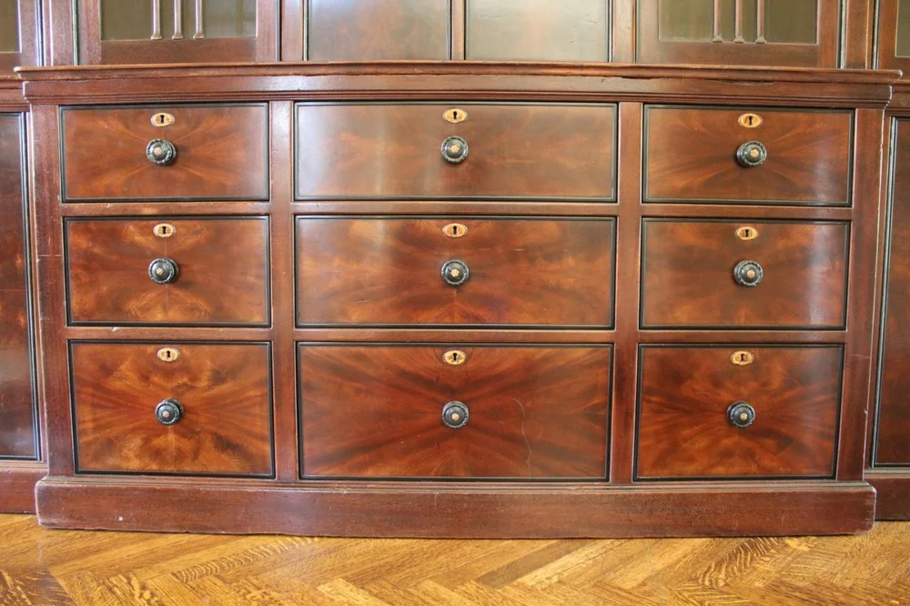 Reproduction of Ebony Drawer Pulls from Culbertson Cabinet Restoration