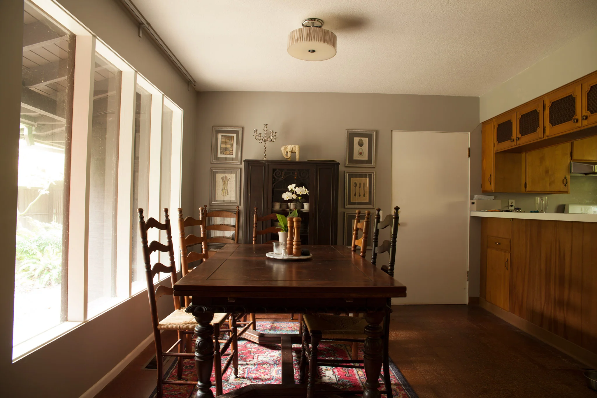Exhibit B: Dining room before...