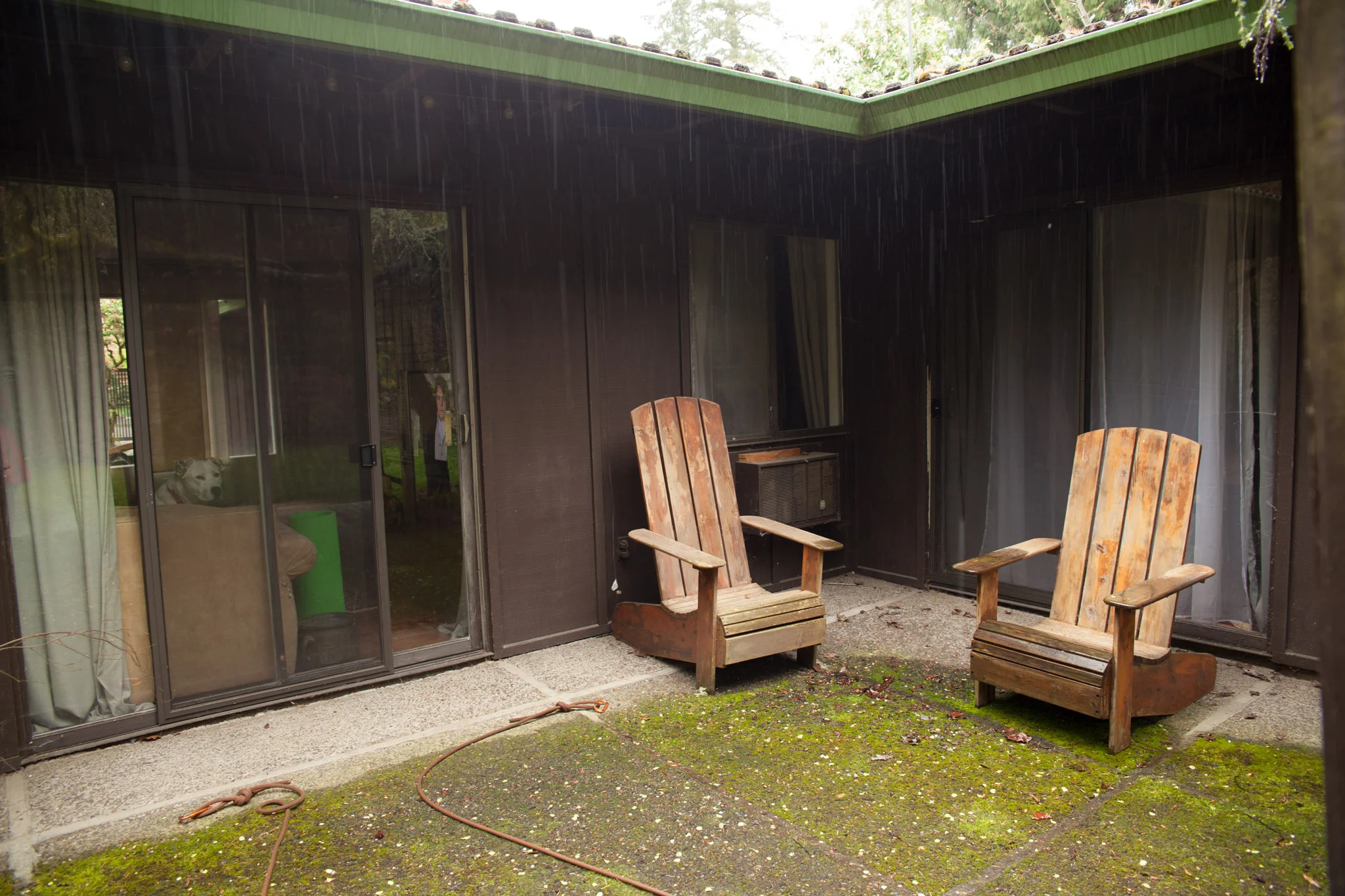 Exhibit C: Back porch before...(how much is that doggy in the window?)