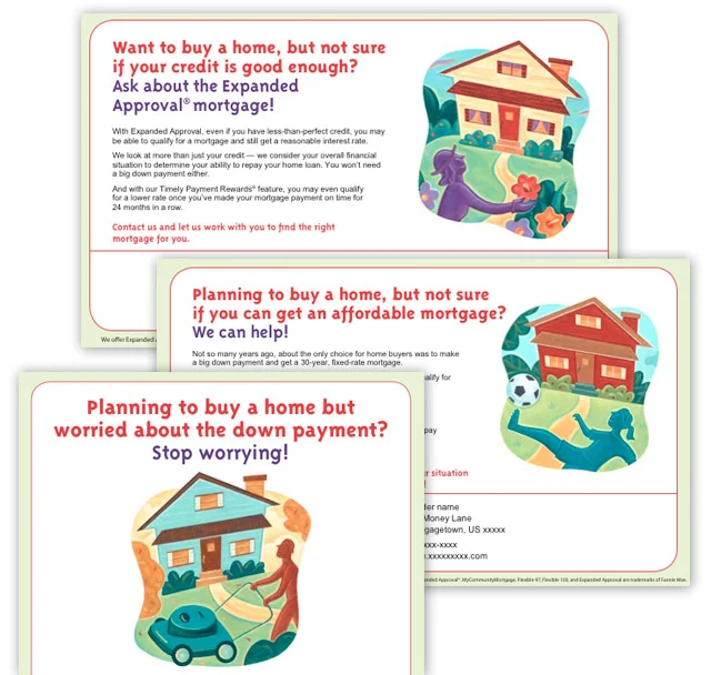 Print ad campaign for national mortgage lender.