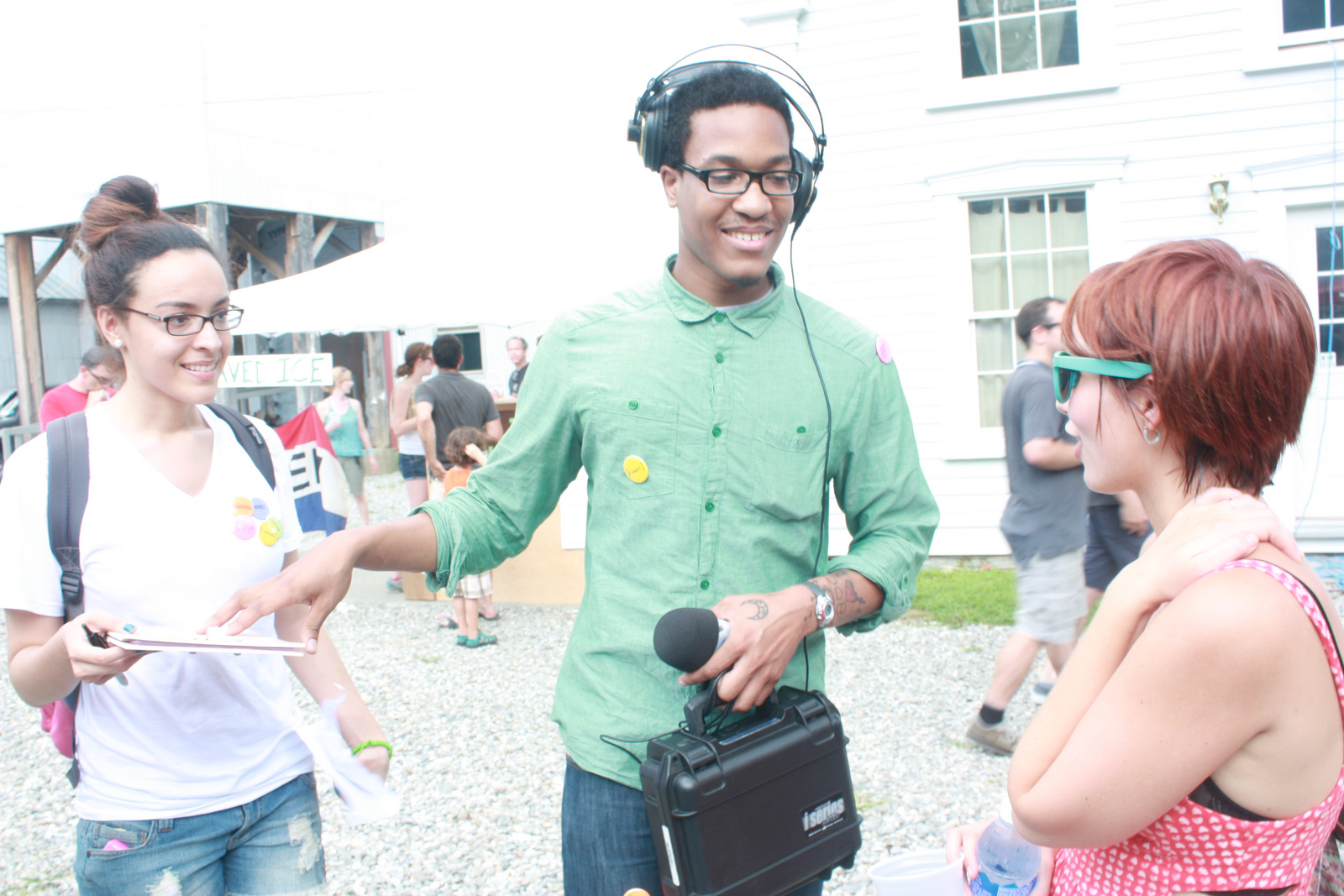 Festival attendees participate in community book project