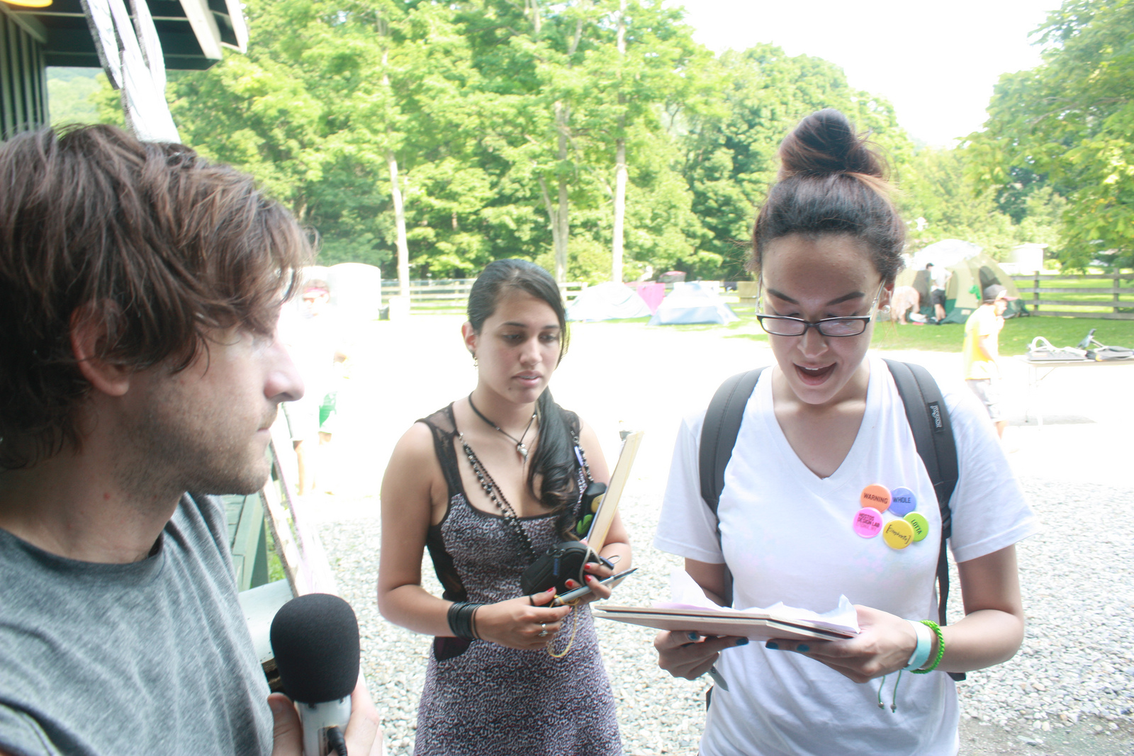 Festival attendees participate in community book project
