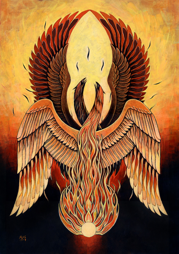 Phoenixes. Acrylic. (2004)