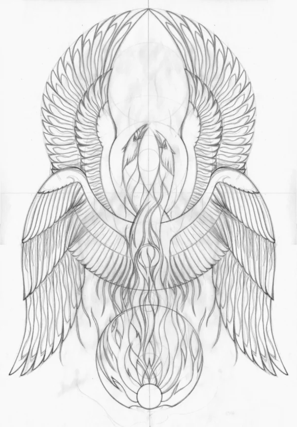 Phoenixes drawing