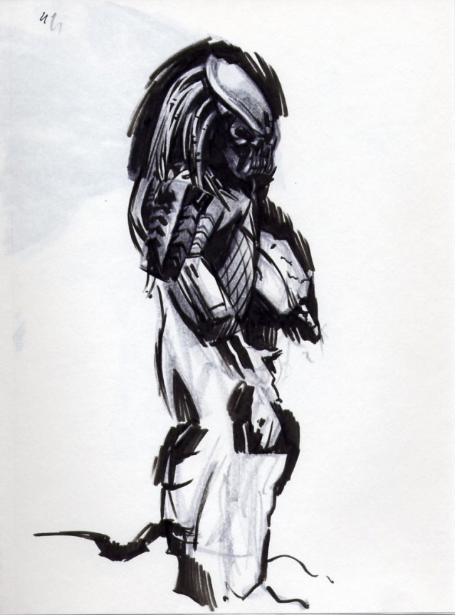 sketch from Aliens versus Predator