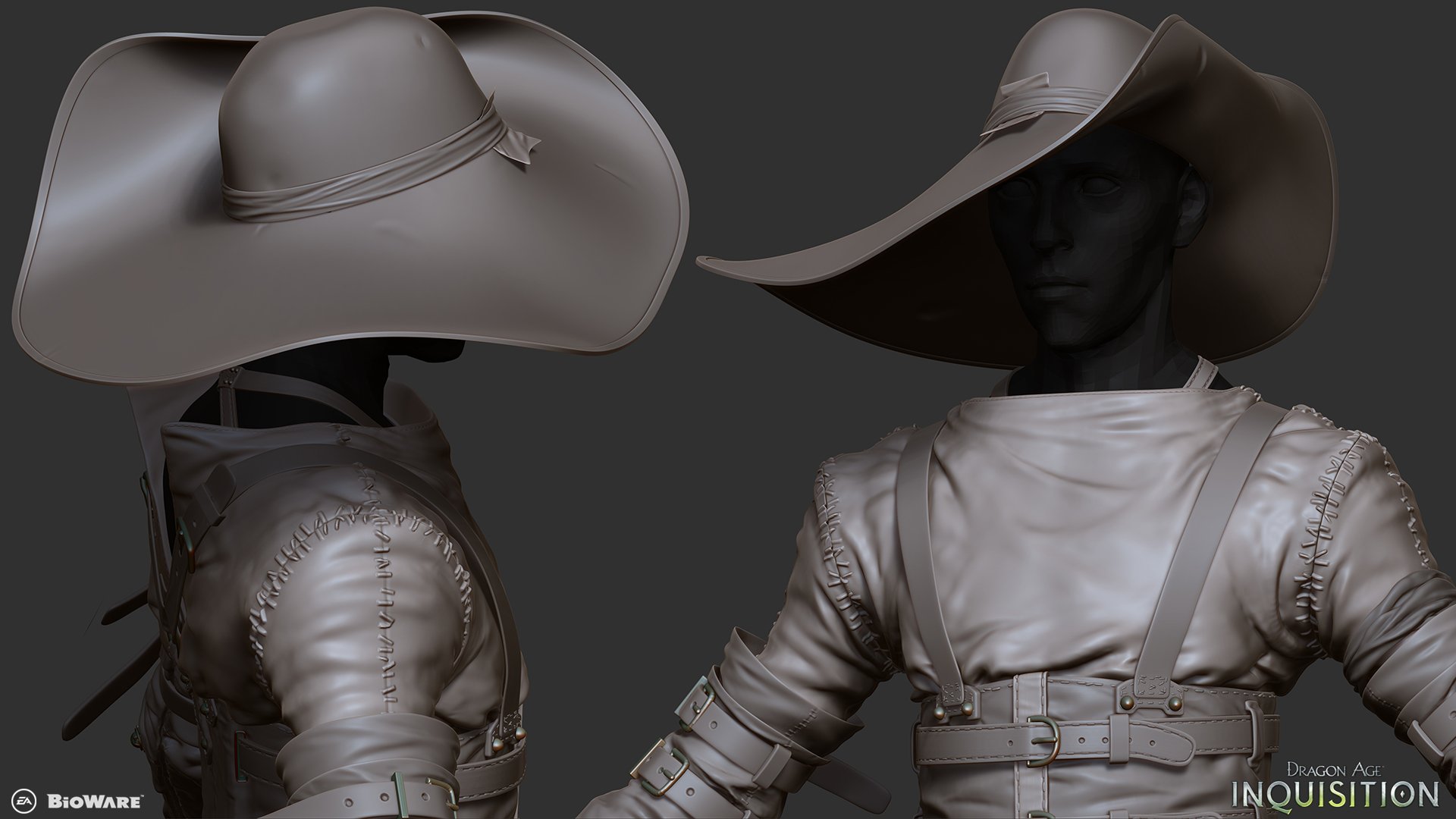 Cole alternate hat variant, hiRes/sculpt