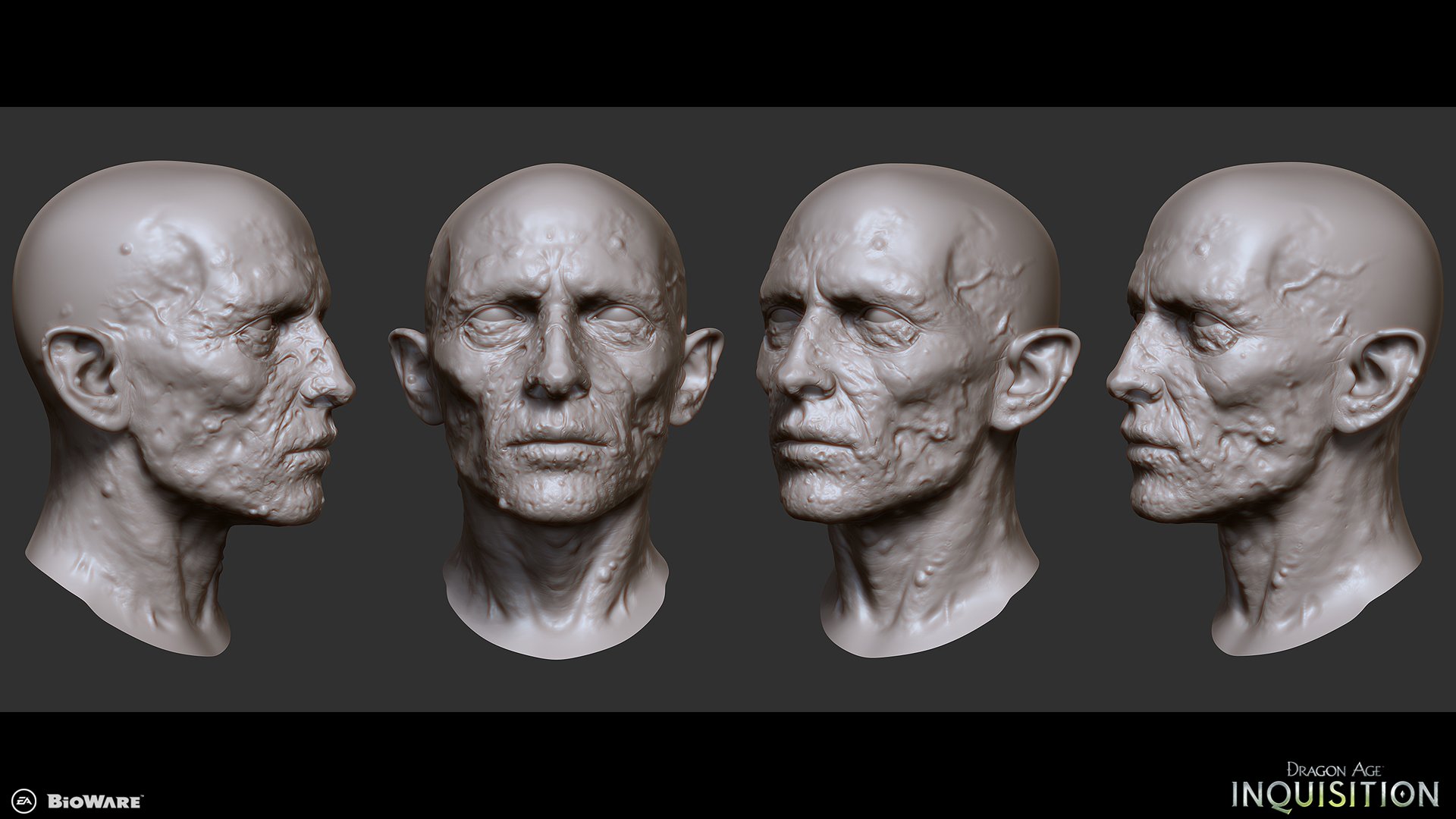 Blighted face sculpt