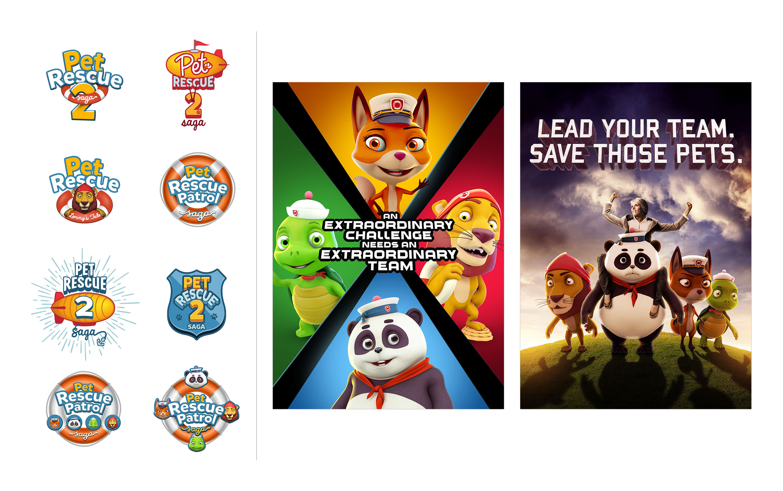 Selection of my work for King's new game. Here with a couple of key visuals and some game logo designs.