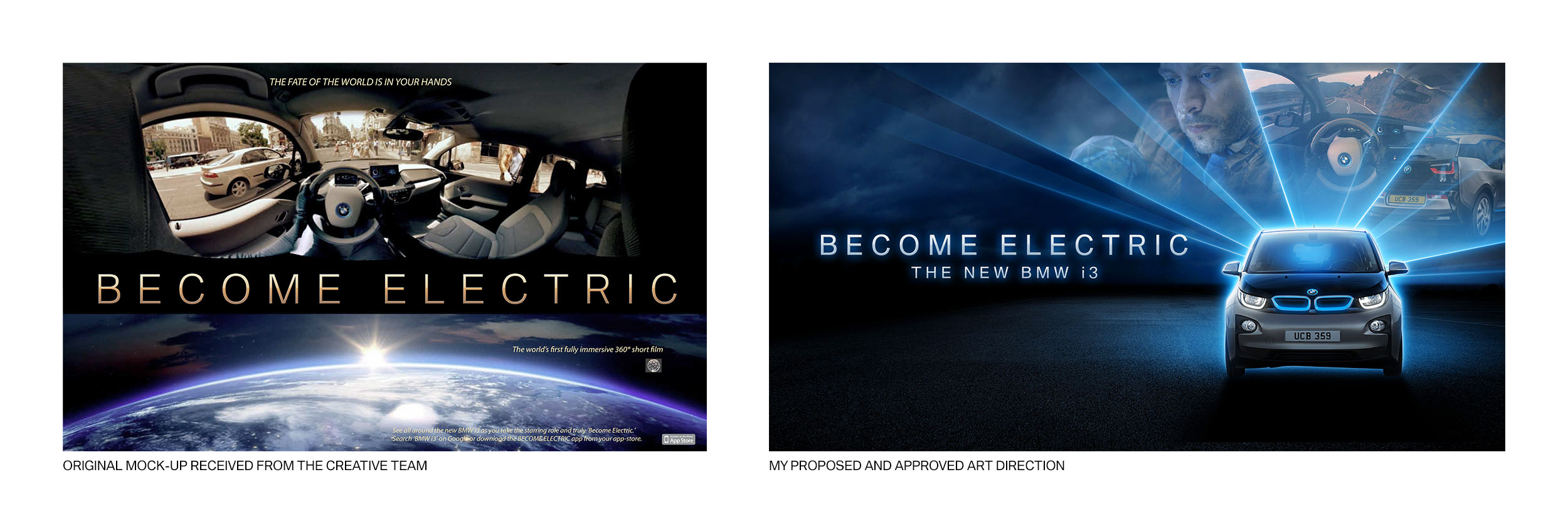 My design turned into attention-grabbing illuminated billboards
