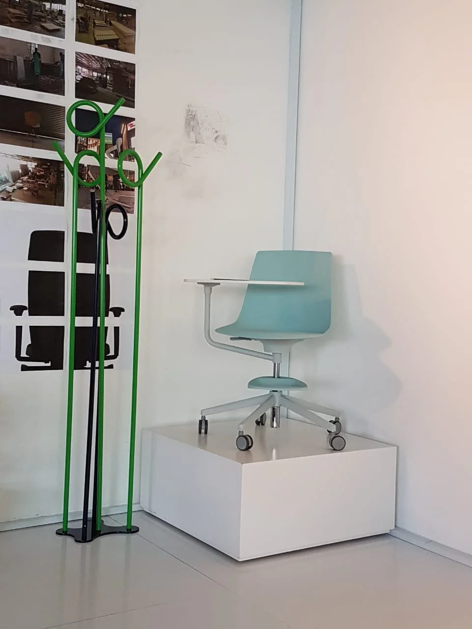 Coat Rack by ON&IN | chair by INFINITI BELOW clock by MAN&WIFE