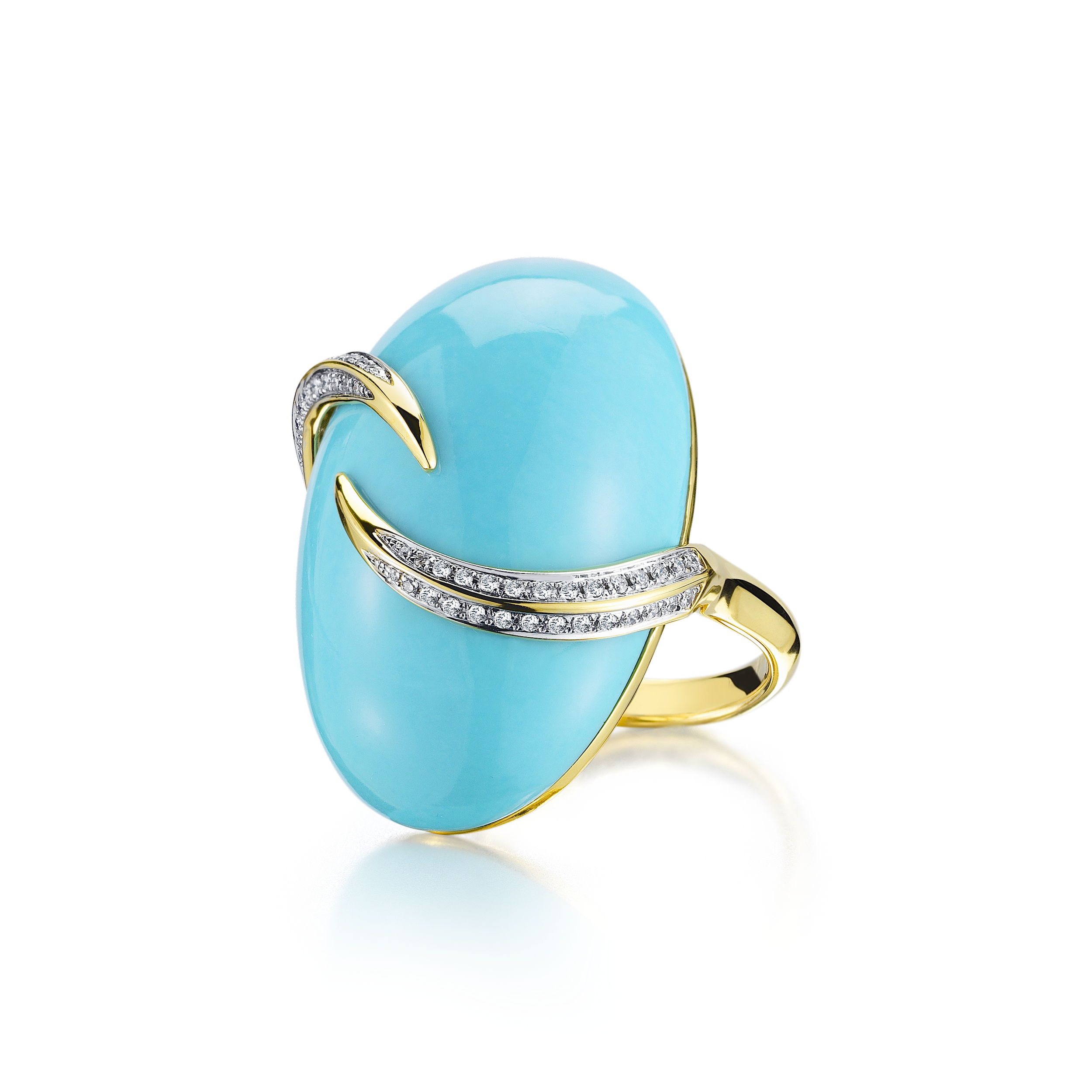 ONE OF A KIND Turquoise and Diamond Ring