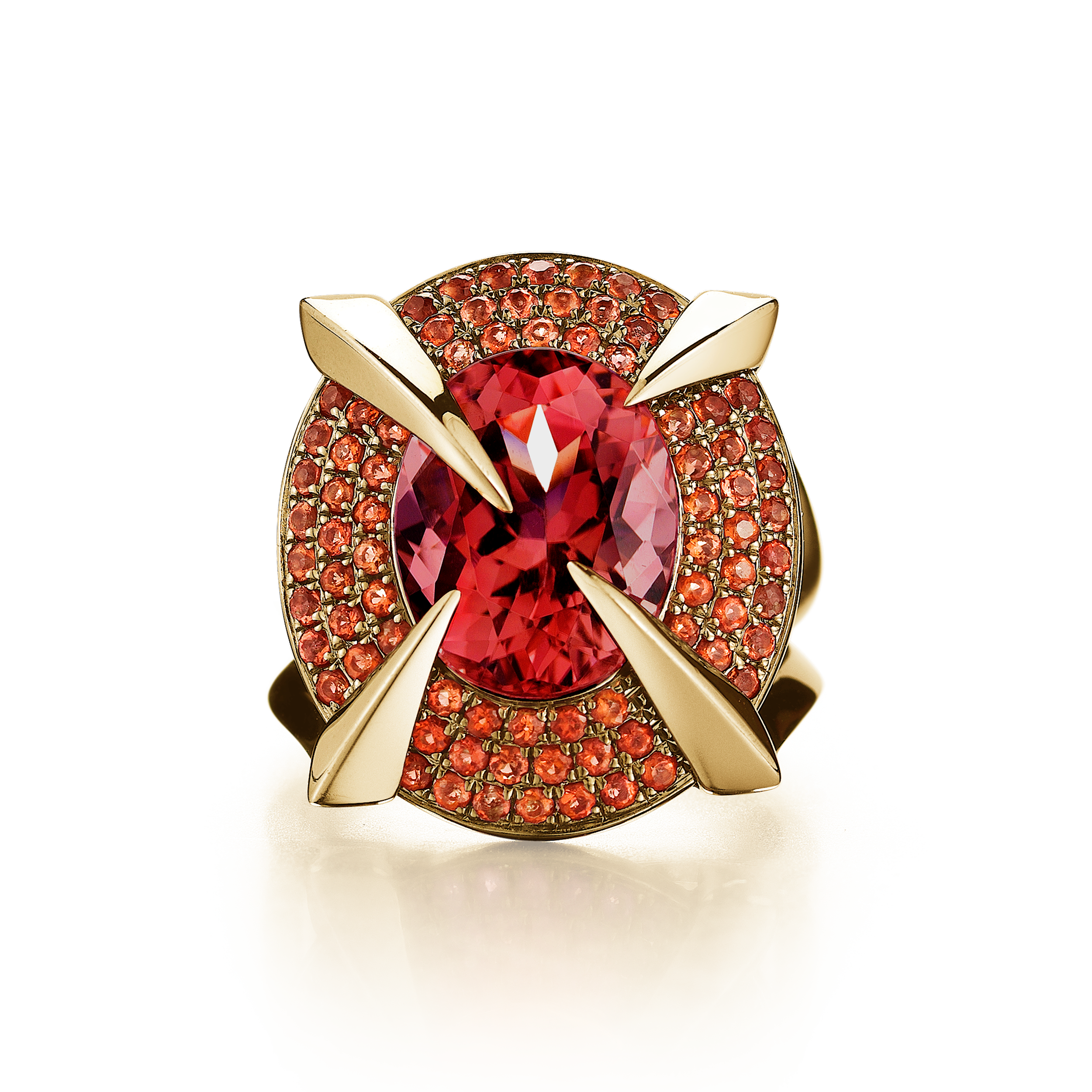 ARTIGLI MISTO:  RUBELLITE AND SPESSARTITE GARNET