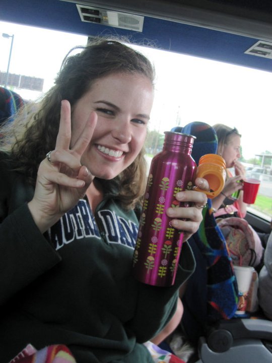 pounding crockpot mimosas on the bus
