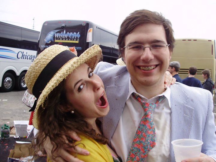 getting sloppy in the stadium parking lot