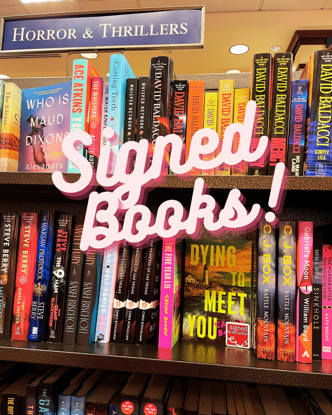 Signed Books in Stores: Adding so many locations!