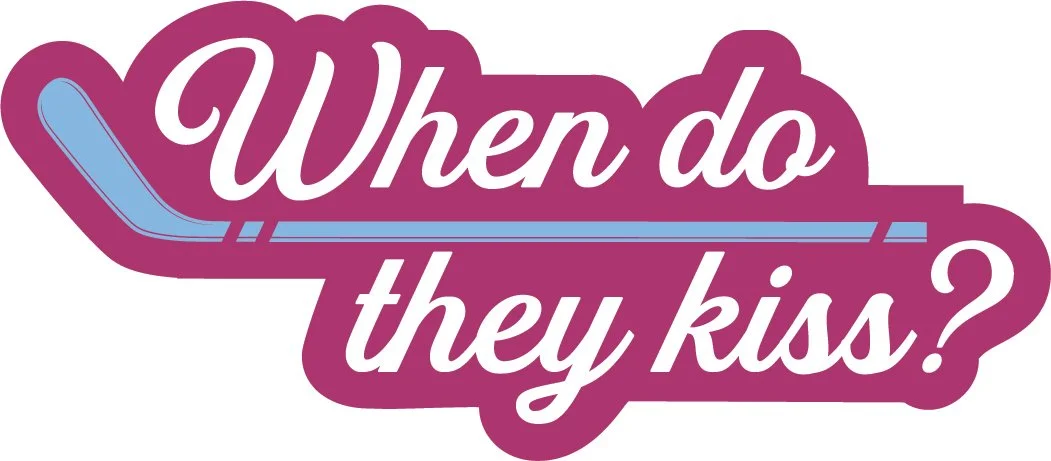 Big "When Do They Kiss?" 6" Hockey Sticker