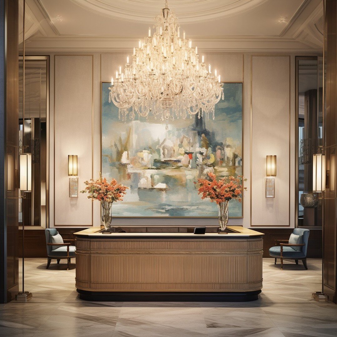 Chic French-Inspired 5-Star Reception / Lobby Conceptual Art

#french #chic #modernfrench #inspired #modern #art #concept #conceptdesign #ai