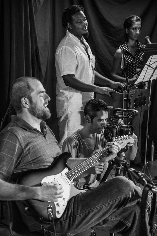 From the Burnt Hibiscus session at Bucket's Moving Company in LA. Credit Eron Rauch.