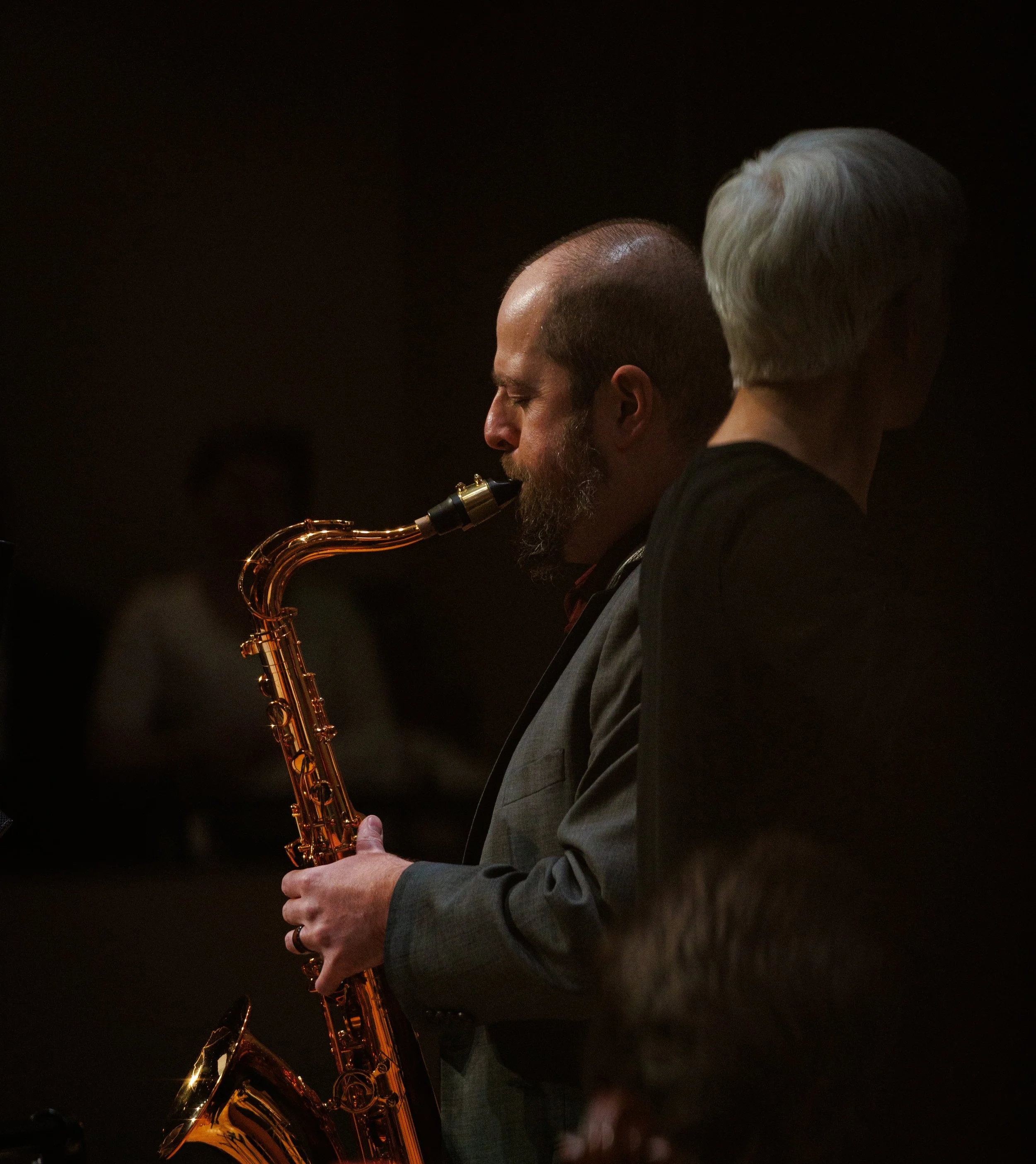 Saxophonist with Nell Flanders