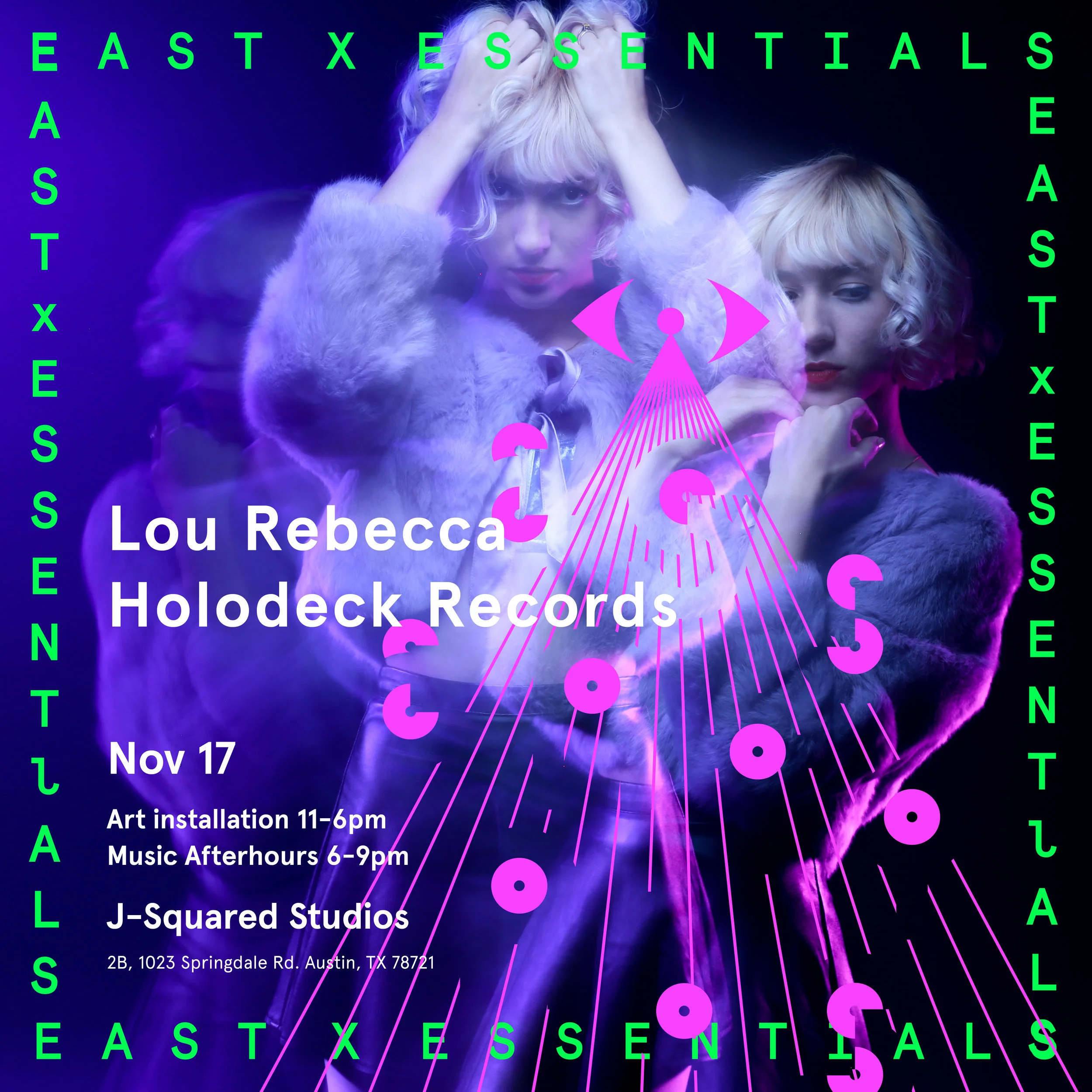 Lou Rebecca, Alternate flyer for EAST X ESSENTIALS CREATIVE