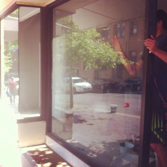 Out with the old (signage), in with the new!