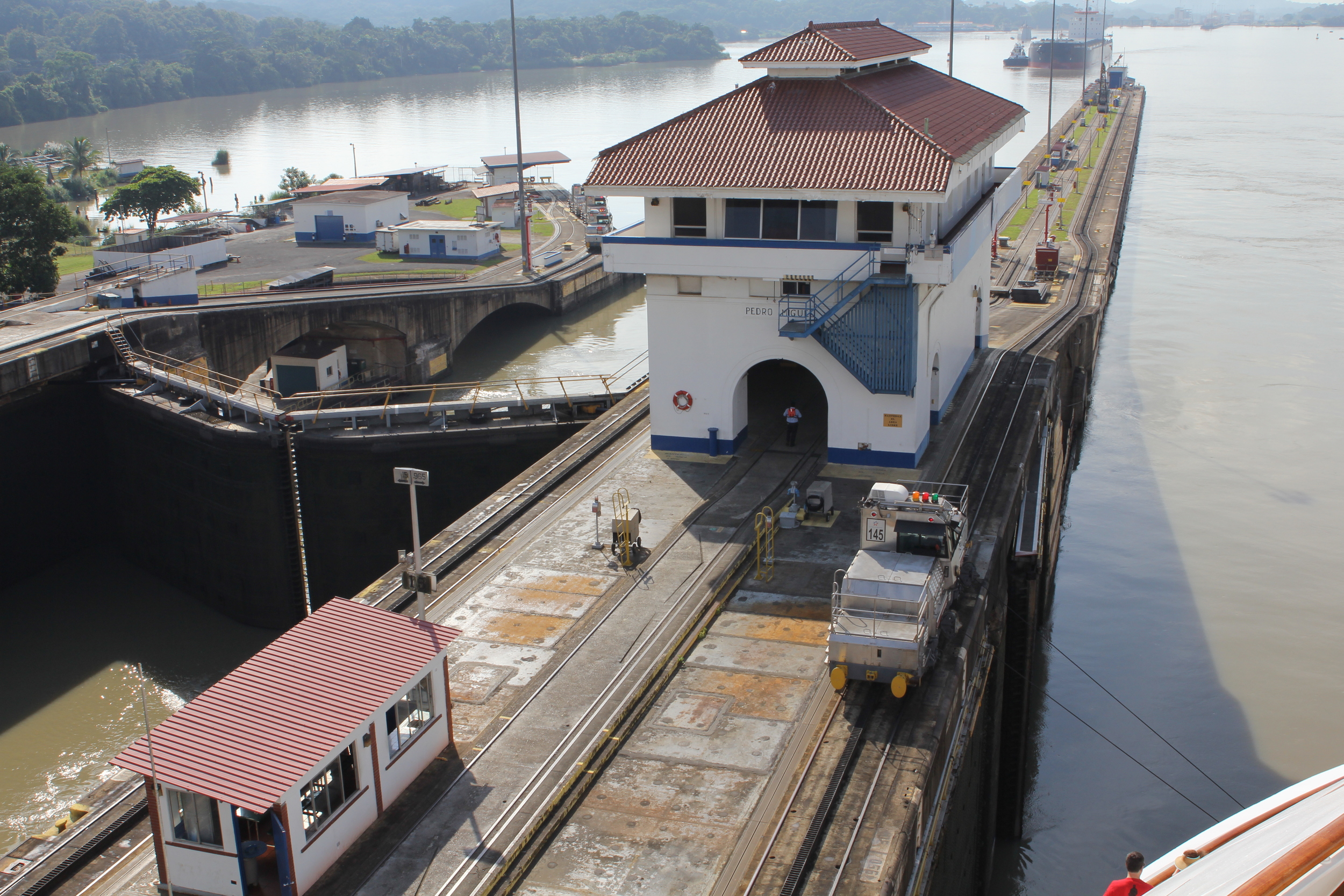 The Pedro Miguel lock.