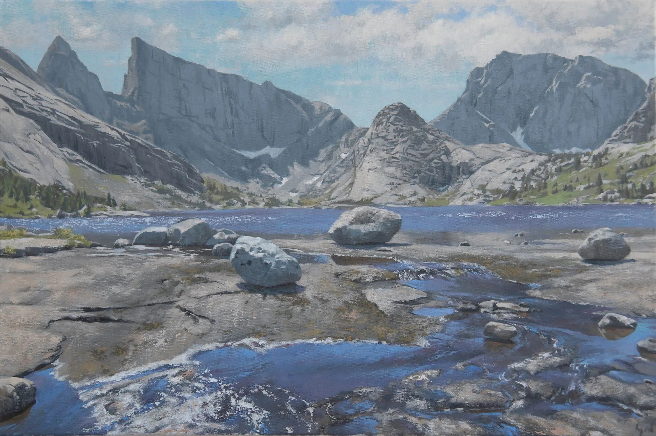 East Temple #2, oil on canvas, 20" x 30", 2022 (Copy)