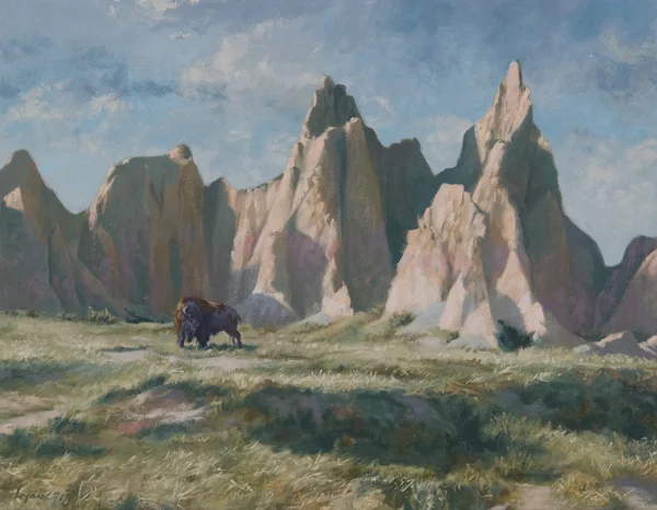 Bison # 7 | 2008 | oil on canvas | 14" x 17"