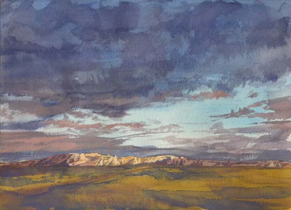 Storm, Deer Haven 2 | 2005 | watercolor on paper | 11" x 14"