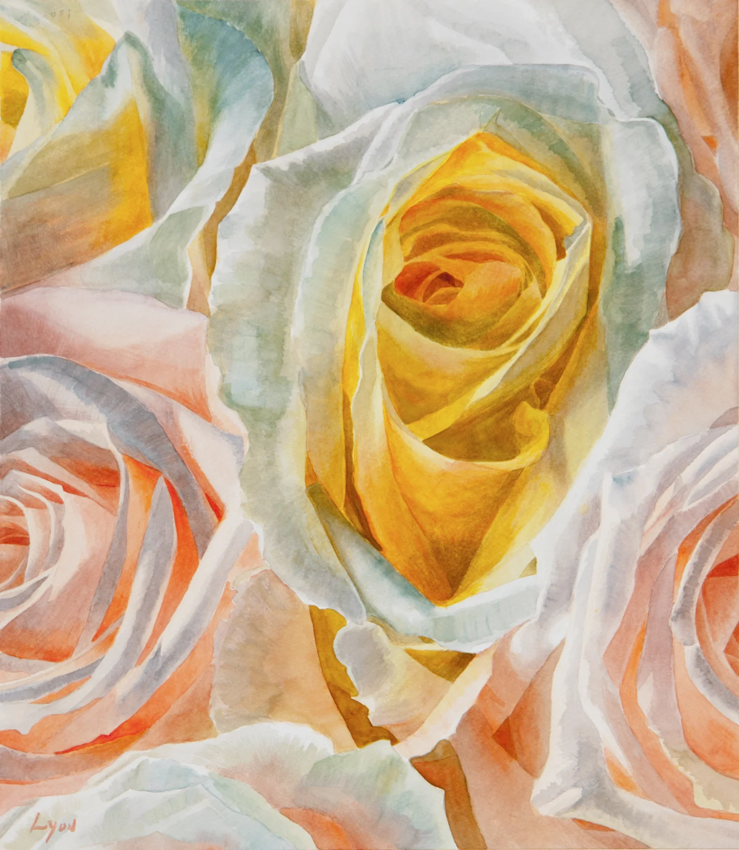 Lucy's Bouquet 5 | 2013 | watercolor on paper | 19 3/4" x 17"