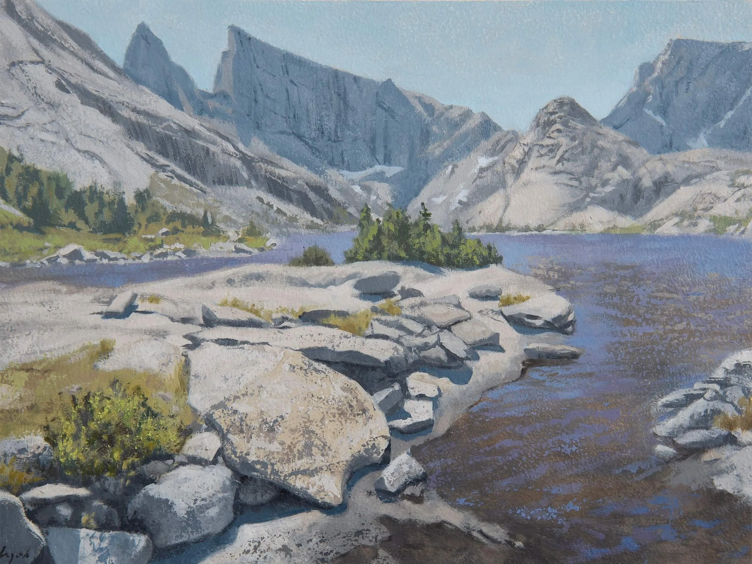 East Temple #1, oil on panel, 9" x 12", 2022 (Copy)