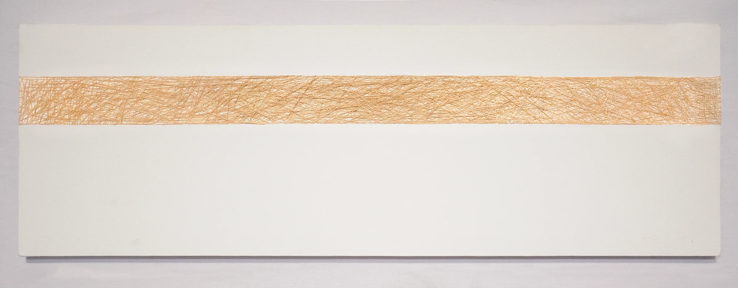   Misperception , 2012. Hand-dyed thread on canvas. 