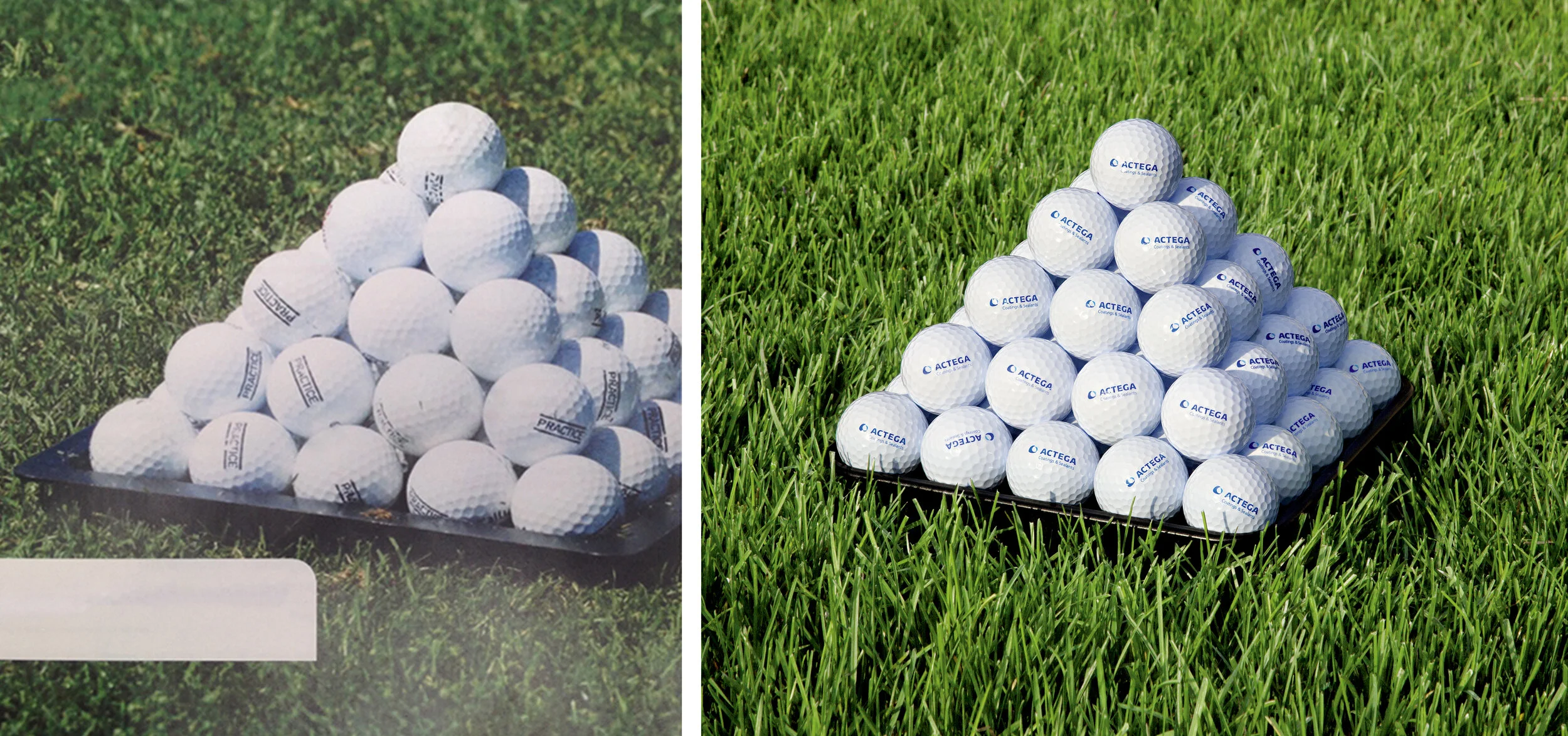 Original image on the left. Final shot on the right.
