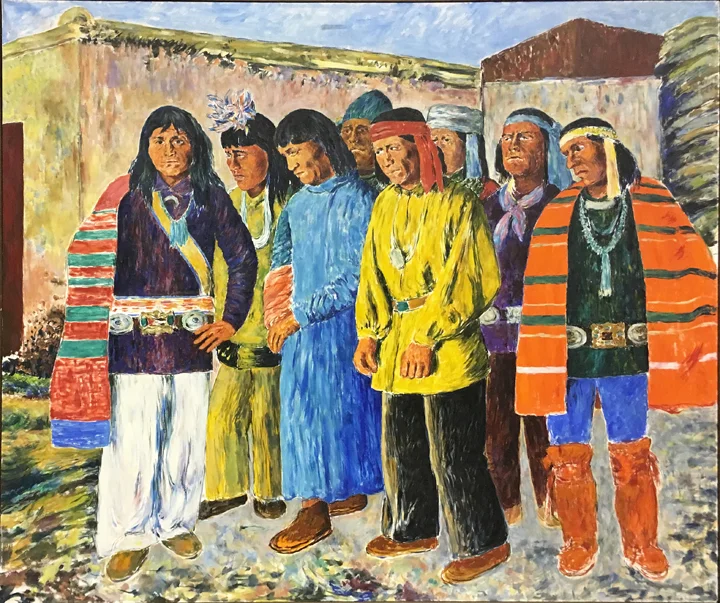 THE PROCESSION Right Panel 7 x 8 Feet