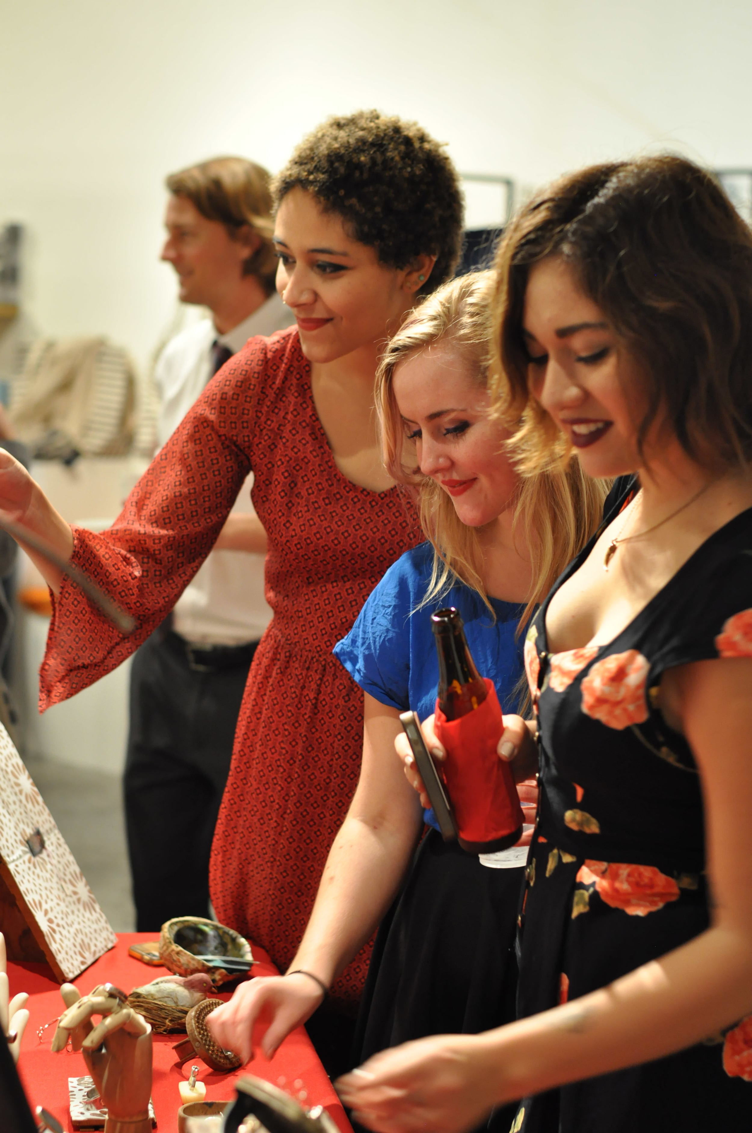 lovely ladies admiring the goods!