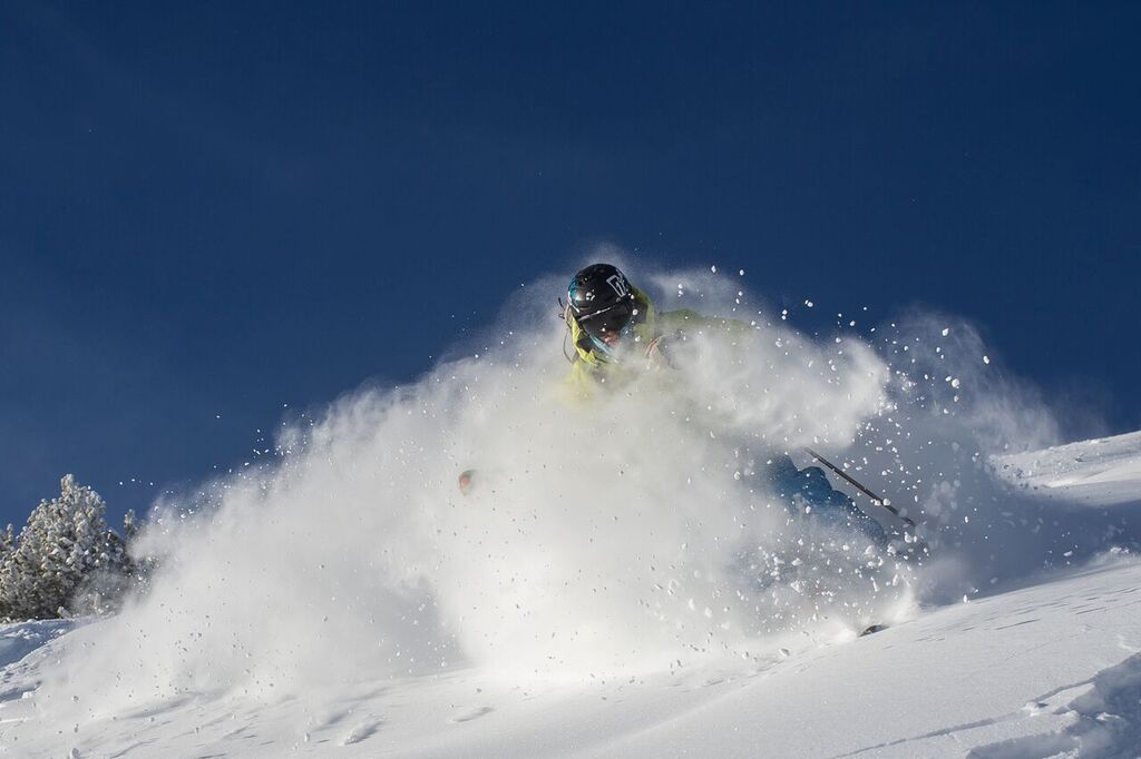 Mark enjoying the Colorado powder snow PC @jeffcricco 