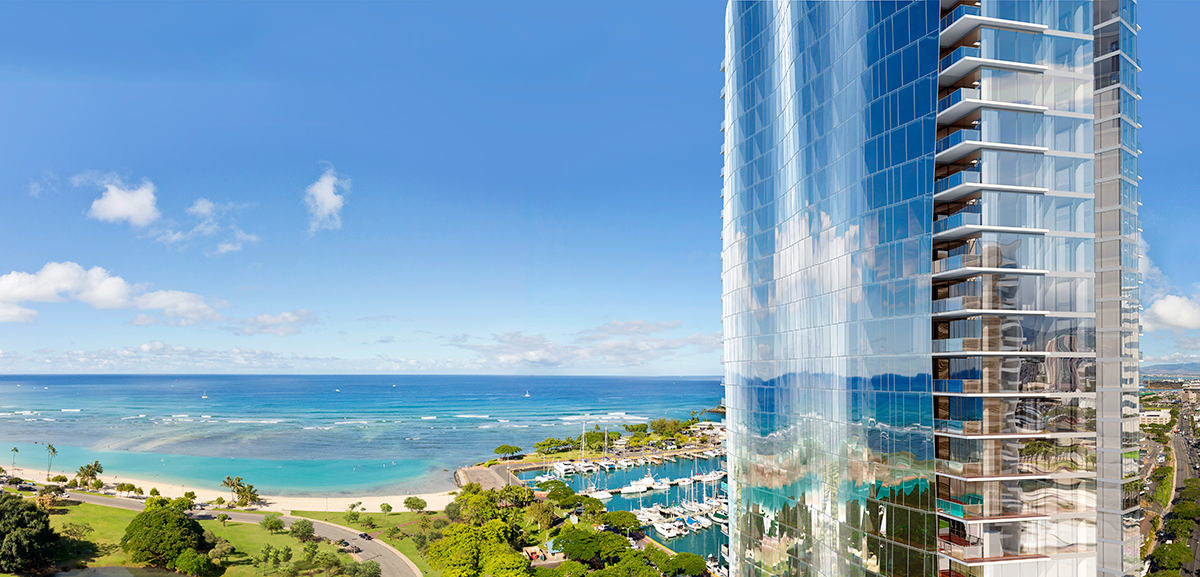 Rendering of Waiea, courtesy of the Howard Hughes Corporation.