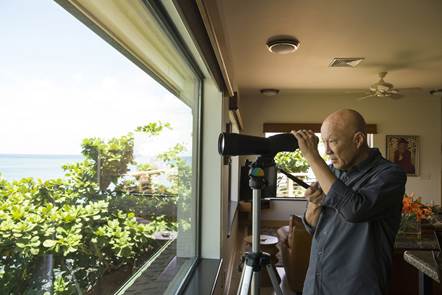 Jack Tyrrell and Company, Inc. client and friend, Dr. Thomas Yue in his home on Oahu's North Shore.