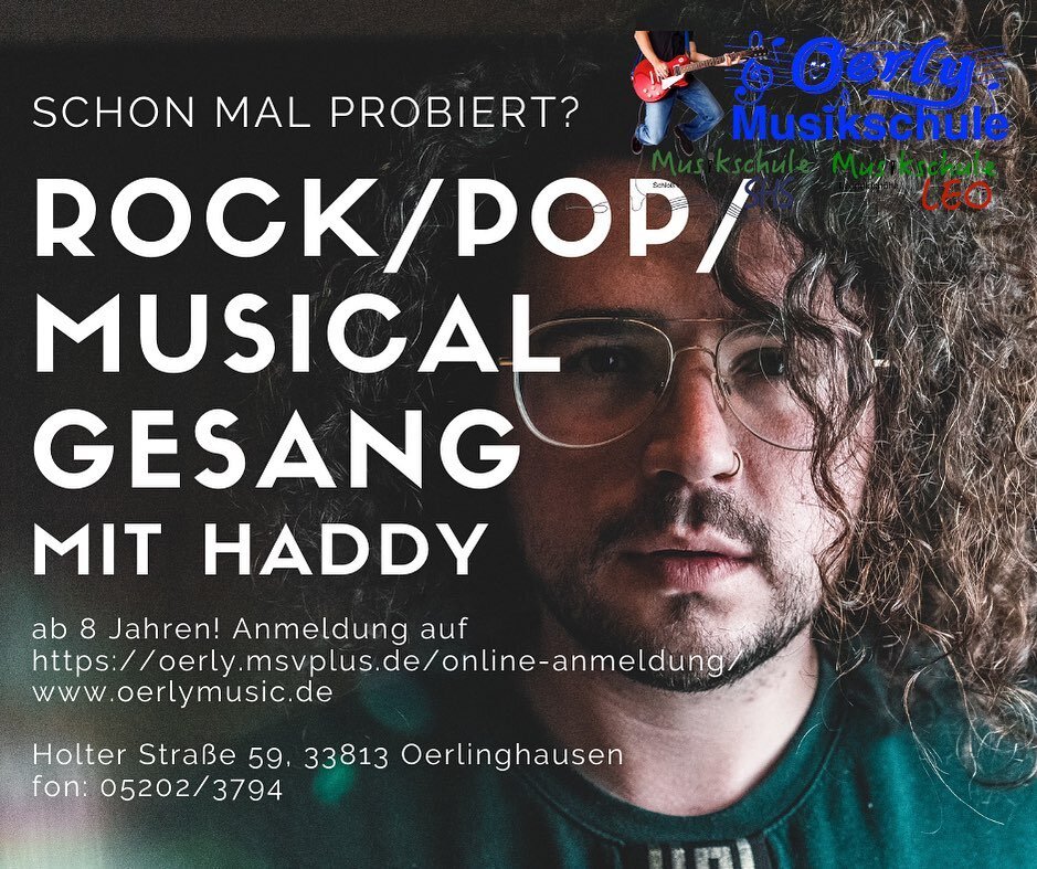 #rockpopgesang #musicalgesang #stimmbildung #oerlinghausen #oerlymusikschule