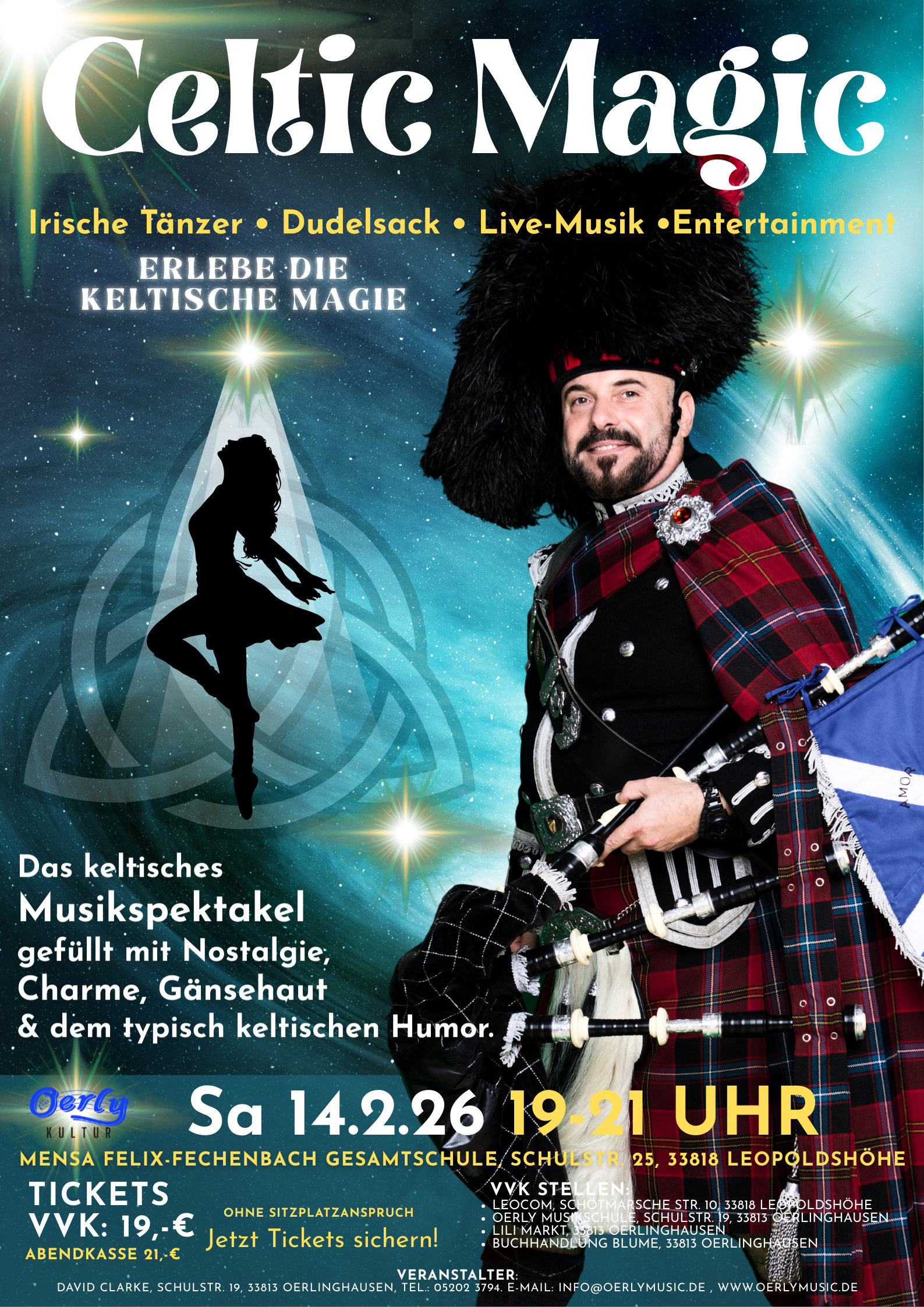 Celtic Magic- Das keltische Spektakel gefüllt mit Nostalgie, Charme und Humor! VORVERKAUFSSTART AB  11.12.25 
